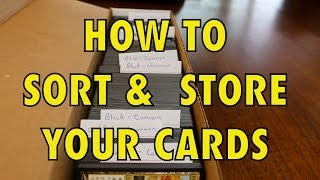 MTG  How To Sort And Store Your Magic The Gathering Card Collection [upl. by Arabrab]