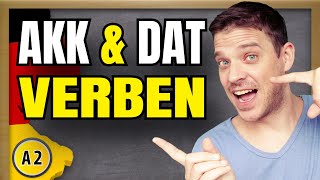 Verben mit Dativ amp Akkusativ  German verbs with accusative amp dative  Grammar explained [upl. by Leen]