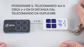 tutorial iocomando 4in1 per copiare telecomando V2 [upl. by Eisteb831]