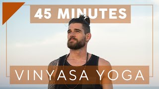 45 Min Full Body Vinyasa Yoga Class for Beginners  Breathe and Flow Yoga [upl. by Frieder]