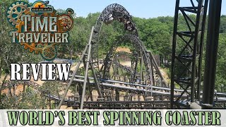 Time Traveler Review Silver Dollar City  Worlds Best Spinning Roller Coaster as of 2020 [upl. by Attenna986]