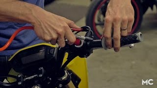 How To Install New Grips  MC GARAGE [upl. by Gehman]