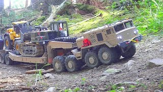 STRONG RC 8X8 MAMMOTH BC8 HEAVY TRANSPORTATION FROM BIG VEHICLES RC CROSS VEHICLES WORK EXTREME [upl. by Charmian]