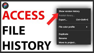 How to Access File History in Figma QUICK GUIDE [upl. by Anihpesoj]