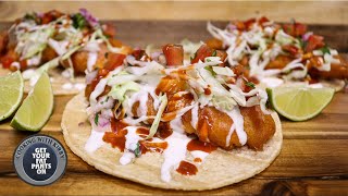 Beer Battered Fish Tacos  Mexican Food  Easy Recipes [upl. by Katlin]