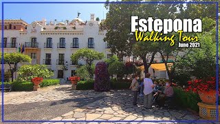 🌼🚶‍♀️ ESTEPONA Walking Tour 🚶  Estepona Town Costa del Sol Málaga SPAIN [upl. by Wolfram]