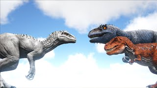 Indominus Rex VS ARK Dinosaurs  Cantex [upl. by Neahs]