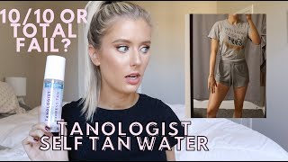 Tanologist Express Self Tan Water  Better than Loving Tan Review How to Use Before and Afters [upl. by Serene]