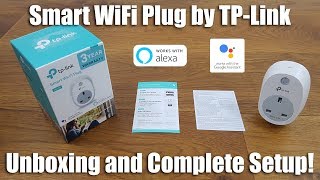 TPLink HS100 WiFi Smart Plug Unboxing and Setup Review [upl. by Hayne]