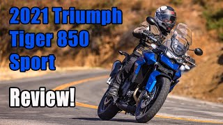 2021 Triumph Tiger 850 Sport Review [upl. by Elleneg]