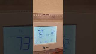 How to program trane thermostat the easy way [upl. by Etnaik918]