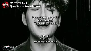 Gjons Tears  Répondezmoi Paroles  Lyrics [upl. by Yrocaj]