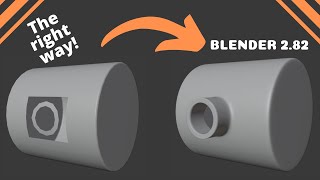 The RIGHT way to cut holes in surfaces in Blender [upl. by Nhar248]