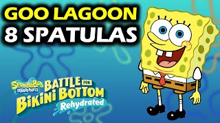 Goo Lagoon All Golden Spatula Locations  Spongebob Rehydrated Collectibles Guide amp Walkthrough [upl. by Giess]