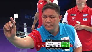 PDC World Cup of Darts  R1  England  Philippines [upl. by Adyaj17]