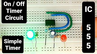 Automatic ONOFF Delay Timer Circuit Using IC 555 by Manmohan Pal [upl. by Dalis]