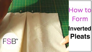 Forming Inverted Pleats [upl. by Hadeis]