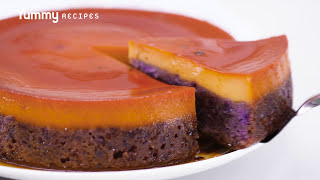 Ube Leche Flan Cake Recipe  Yummy Ph [upl. by Aicilra]