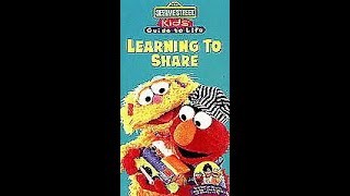 Sesame Street Learning to Share 1996 VHS Full Screen [upl. by Anatol]