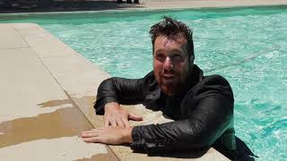 Realtor Jumps in pool in a suit  Christian Stone  Viral REALTOR [upl. by Euk137]