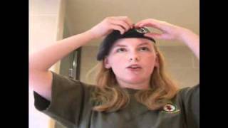 Air cadet instructional video How to mould your beret [upl. by Fennell552]