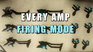 Warframe Every amp firing mode with some details [upl. by Laumas]