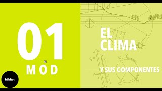 BASES DE LA ARQUITECTURA BIOCLIMÁTICA  El clima y sus componentes [upl. by Limay]