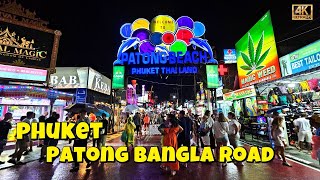 Patong Bangla Road Walking Tour Thrills of the Night  Phuket Thailand  4K [upl. by Territus87]