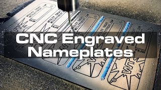 CNCEngraved Aluminum Nameplates [upl. by Lanrev500]