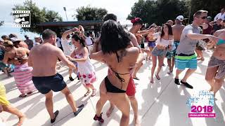 Sensual and hot bachata dancing at Amarin beach party during Croatian Summer Salsa Festival [upl. by Whitelaw478]