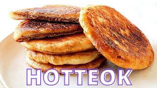 THE BEST HOTTEOK RECIPE  Korean Style Sweet Pancakes  호떡 [upl. by Asilehs]