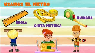 Medidas de longitud metro y centímetro para niños [upl. by Uehttam]