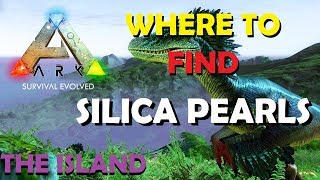 Ark Survival Evolved  The Island Where to get silica pearls [upl. by Liauqram560]