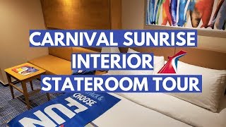 Carnival SUNRISE Interior Stateroom Carnival Cruise Cabin Tour 3107 [upl. by Ume]