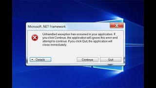 How to fix unhandled exception occurred in your applicationUnhandledError Fix unhandled exception [upl. by Hilarius177]