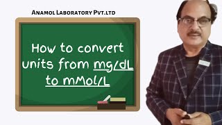 How to convert units from mgdL to mMolL [upl. by Astrea476]