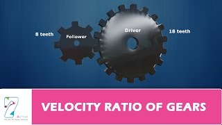 VELOCITY RATIO OF GEARS [upl. by Mellman]