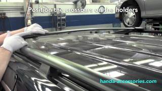 Odyssey Crossbars Installation Honda Answers 33 [upl. by Anaitat662]