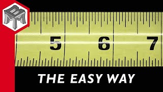 How to Read a Tape Measure  REALLY EASY [upl. by Selia]