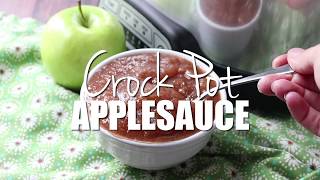 How to make Easy Homemade Crock Pot Applesauce [upl. by Jonis454]