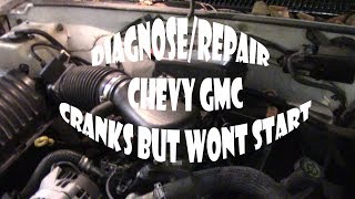 Chevy GMC Pickup 57L Engine Cranks But Wont Start [upl. by Freddy]