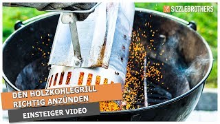 Holzkohlegrill richtig anzünden  Das Einsteiger Tutorial [upl. by Theona]