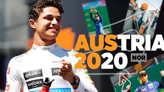 Lando Norris reacts to his debut F1 podium in Austria [upl. by Assilla]