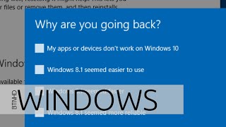 Uninstall Windows 10 and Downgrade to Windows 81 [upl. by Drawdesemaj]