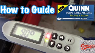 How to Guide Harbor Freight QUINN Digital Torque Wrench including Torque Angles [upl. by Kalb]