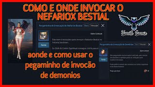 MIR4 COMO E ONDE INVOCAR O NEFARIOX BESTIAL [upl. by Melburn]