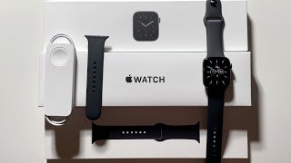 Apple Watch SE Unboxing Space Grey Aluminum 44mm [upl. by Eudora162]