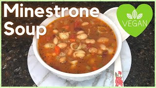 Minestrone Soup  Vegetarian  Easy Recipe [upl. by Linneman]