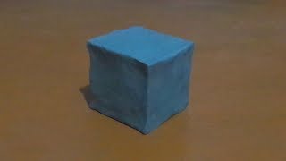 Como hacer un Cubo en plastilina  Tutorial fácil [upl. by Kimberlyn]