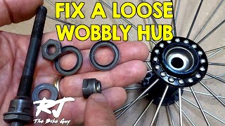 How To Fix Loose Wobbly Wheel Hub [upl. by Moraj]